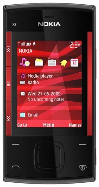 Nokia X3 Black Red фото 1